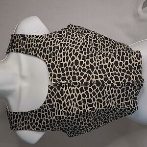 Mexx leopard print vest, bolaro style